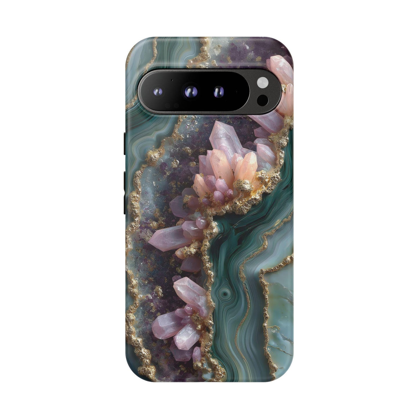 Green Gemstone Marble Purple Lilac