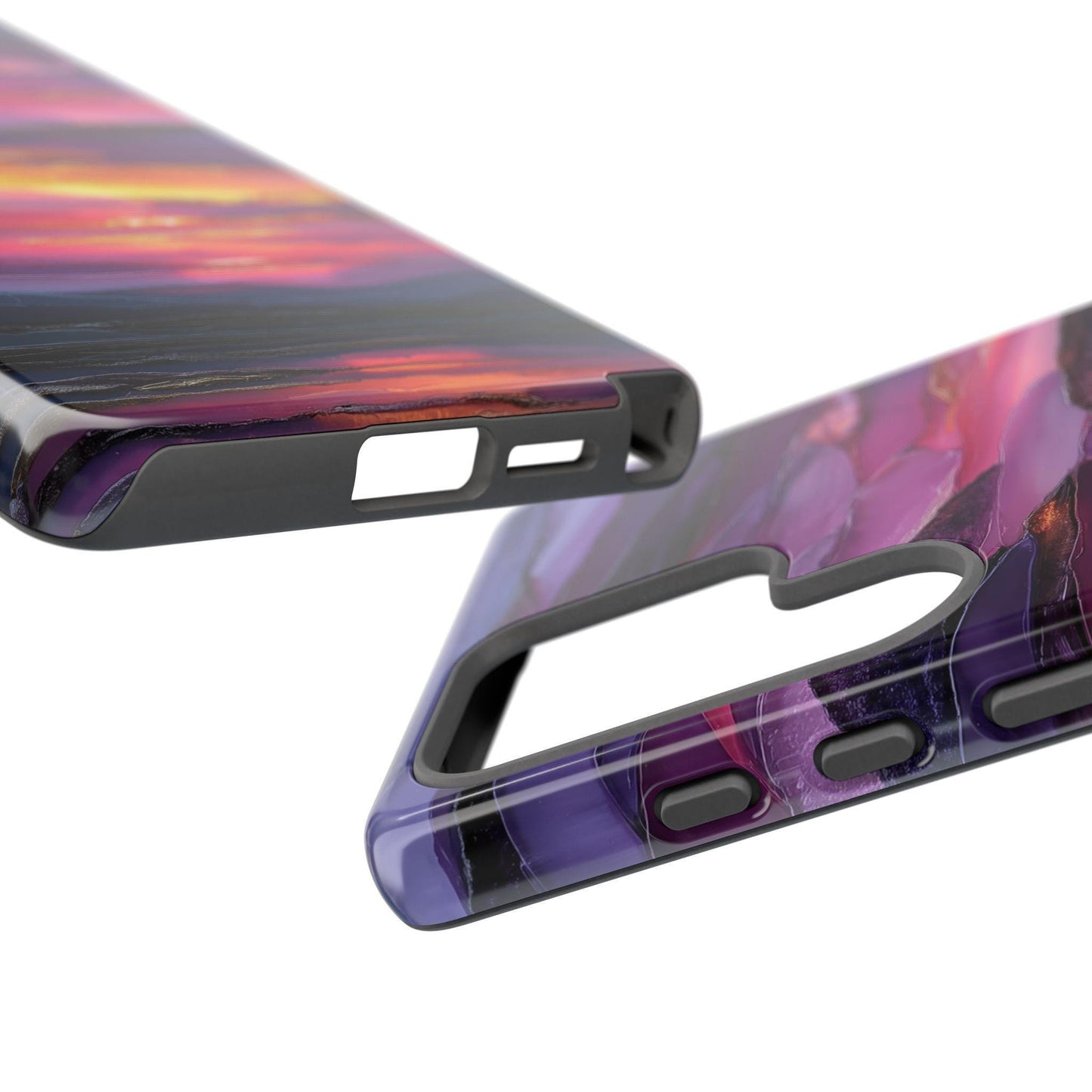 Purple Lavender Sunset Horizon Layers