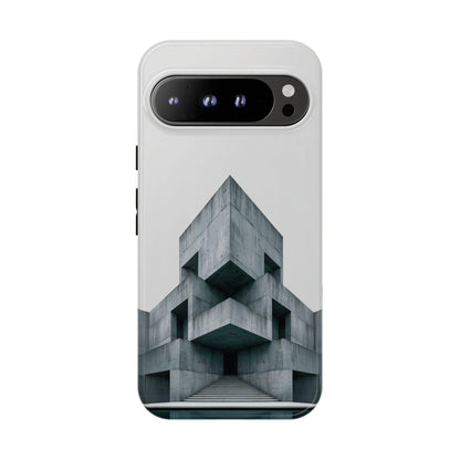Brutalist Block Architecture Building