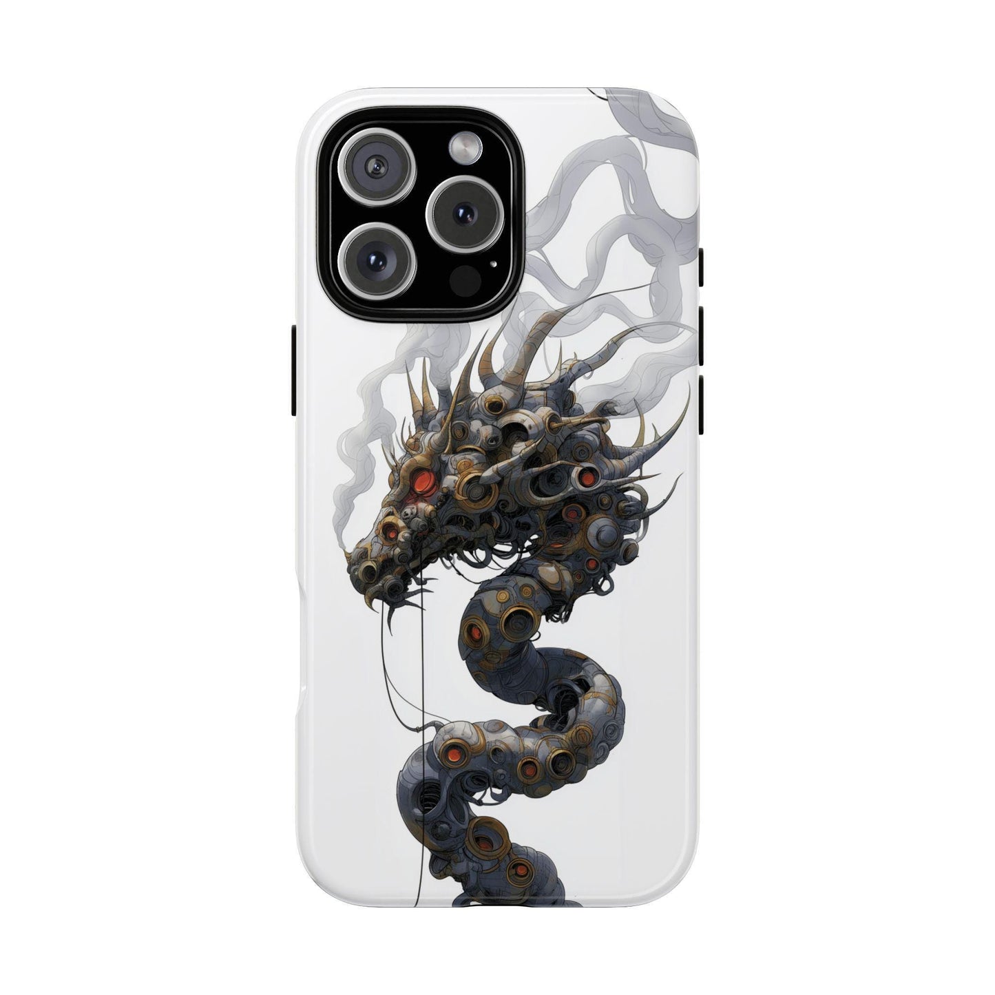 Mechanical Dragon Gears Smoke Artwork