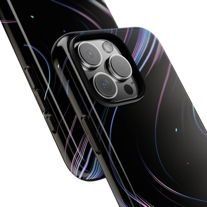 Sleek Iridescent Wave Black