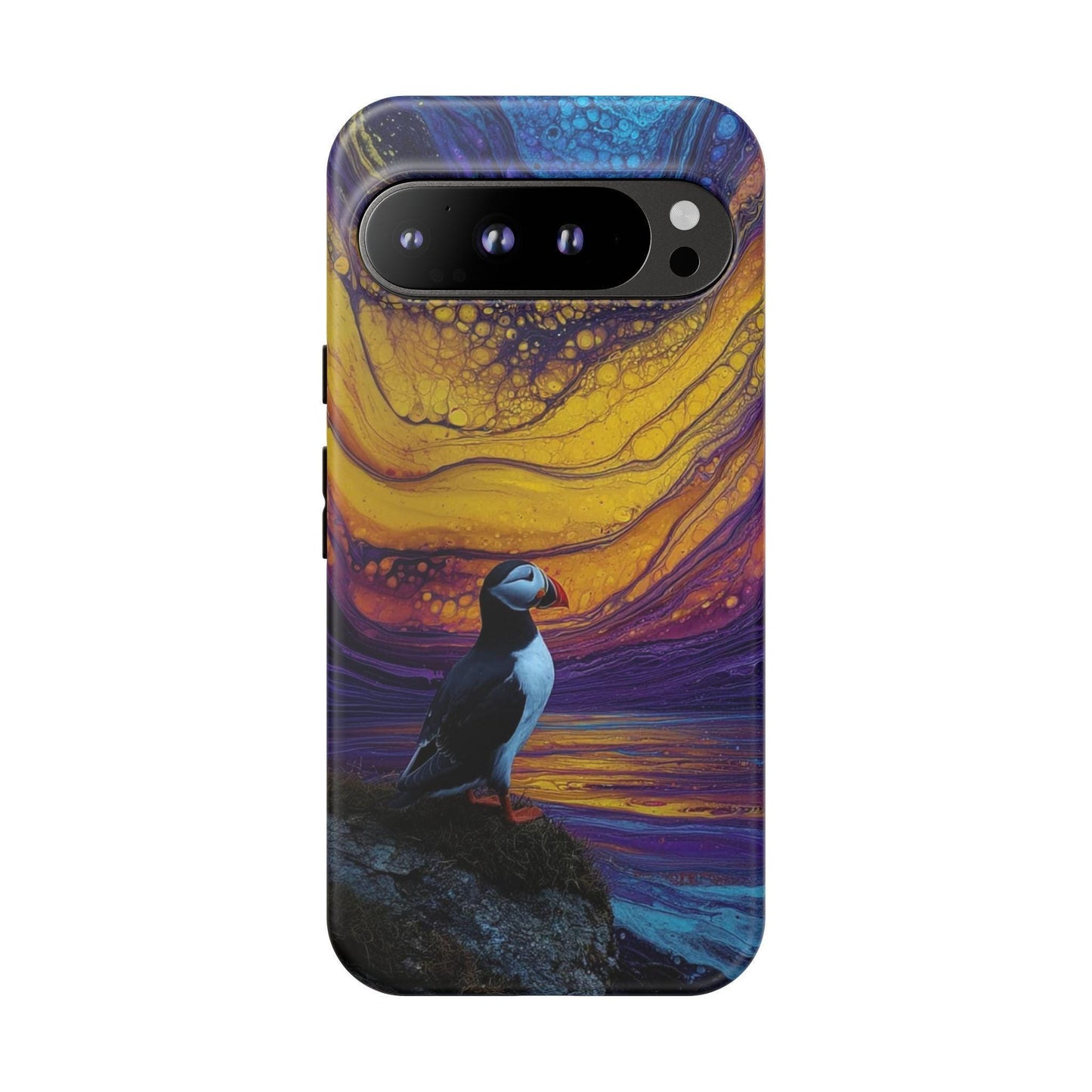Atlantic Puffin Bird Abstract Sky