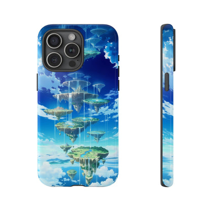 Floating Islands Waterfall Endless Sky
