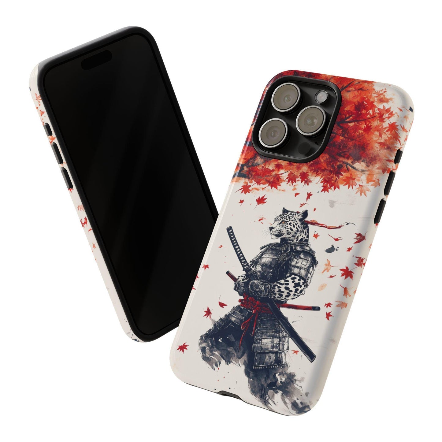 Leopard Samurai Maple Leaves