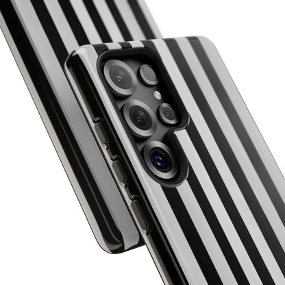 Black White Vertical Stripes