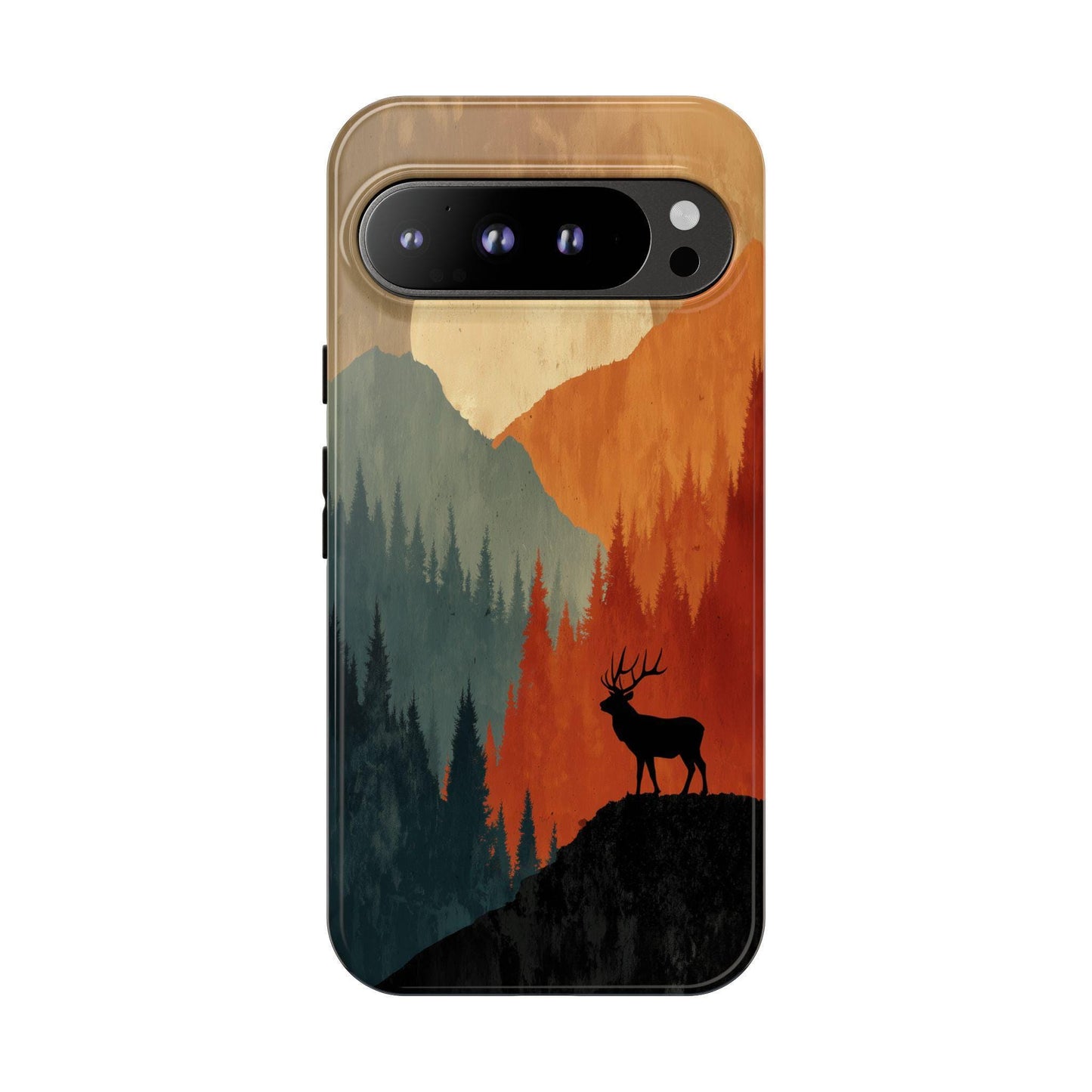 Deer Stag Abstract Forest