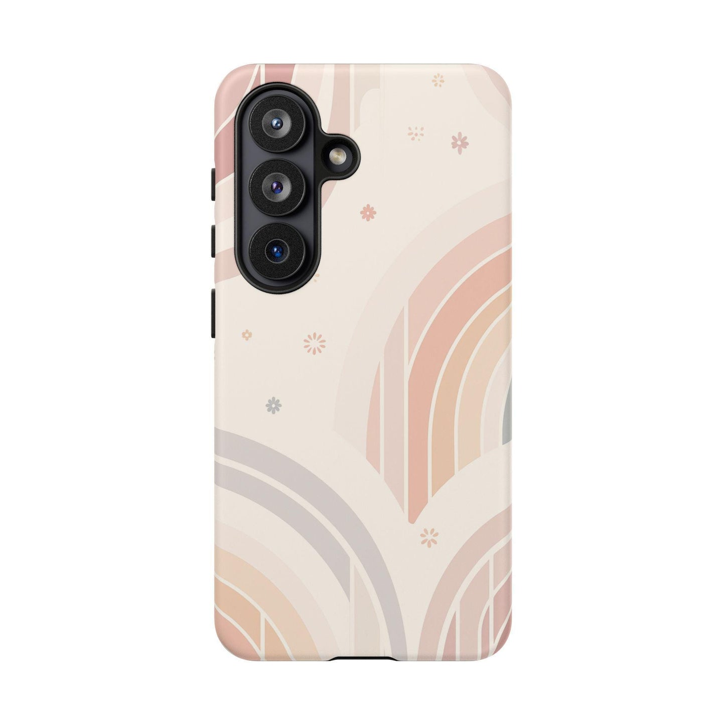 Retro Arcs Pastel Beige Coral