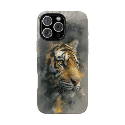 Tiger Watercolor Gray