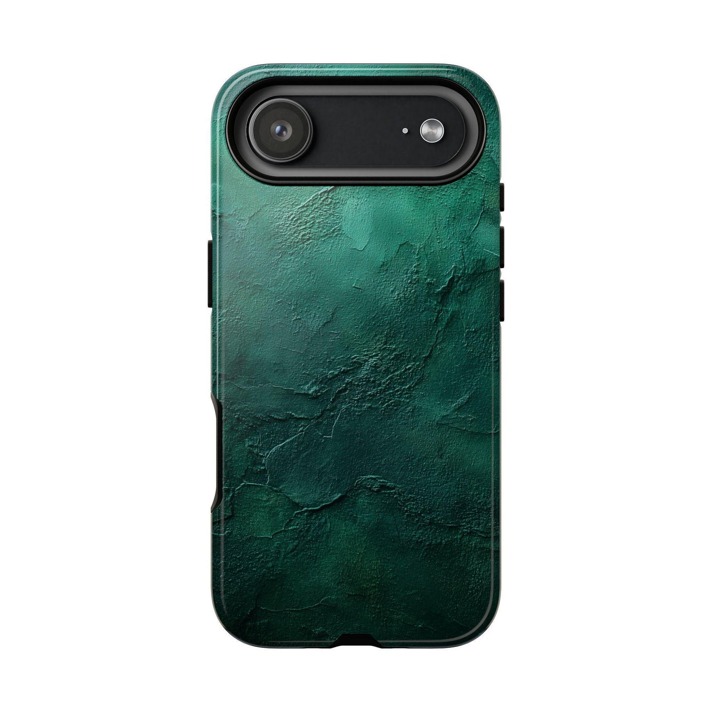 two different phone cases, one glossy and one matte, with a picture of a cloudy sky on them.