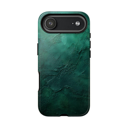 two different phone cases, one glossy and one matte, with a picture of a cloudy sky on them.