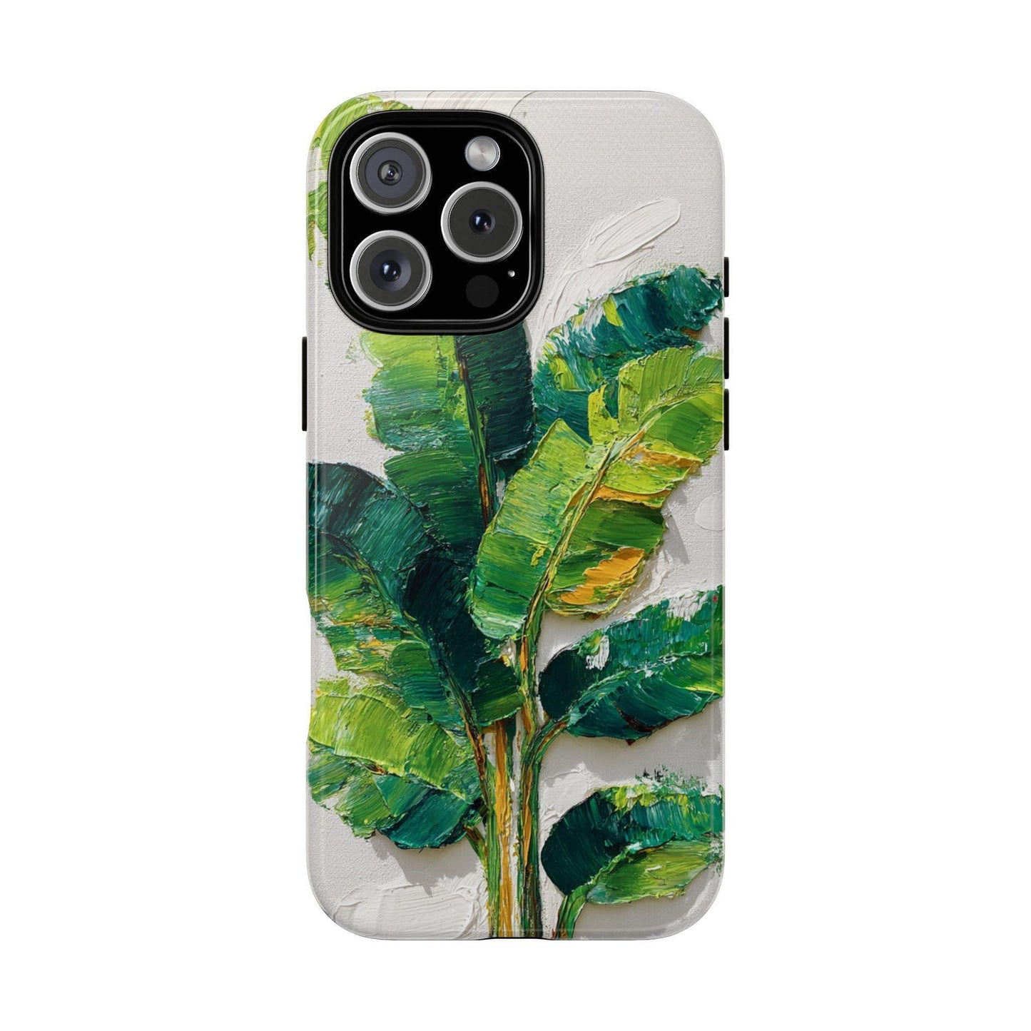 Tropical Banana Leaves Impasto Jungle