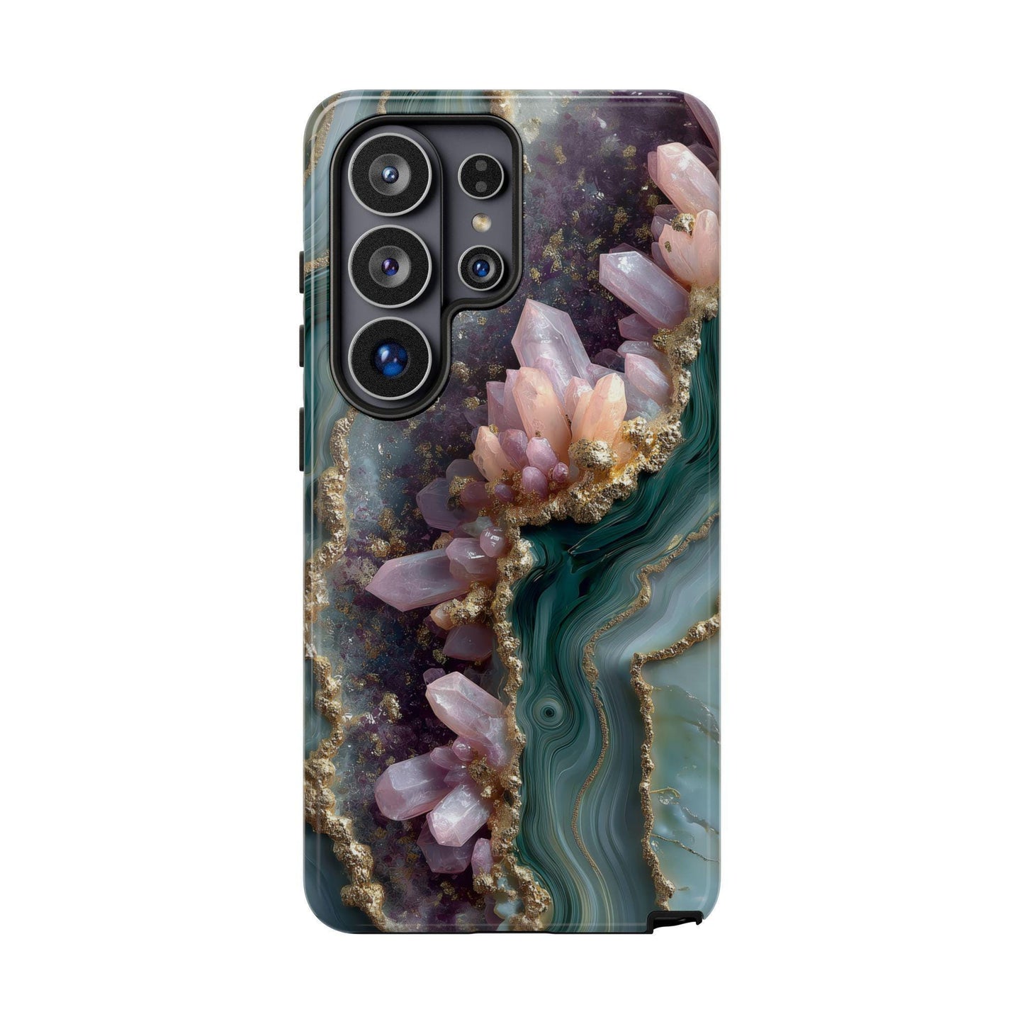 Green Gemstone Marble Purple Lilac