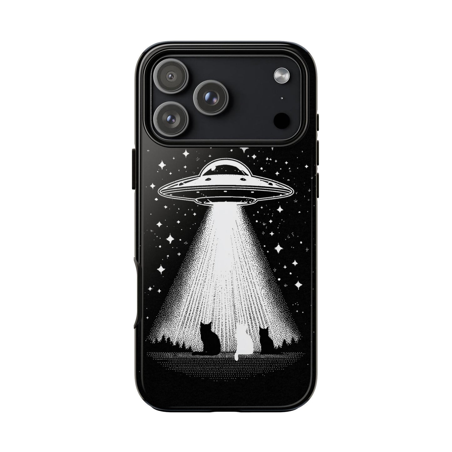 UFO Spaceship Cat Abduction