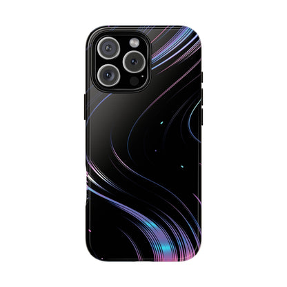 Sleek Iridescent Wave Black