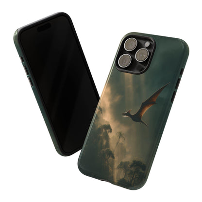 Pterodactyl Gliding Mist Jungle Dinosaur