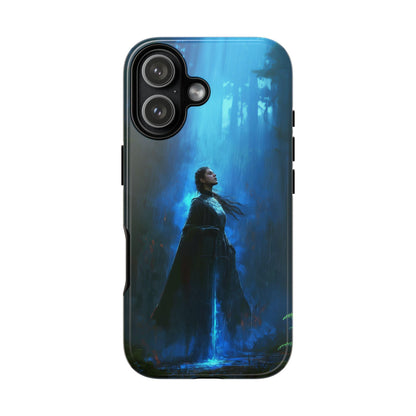 Elegant Knightess Blue Magical Aura