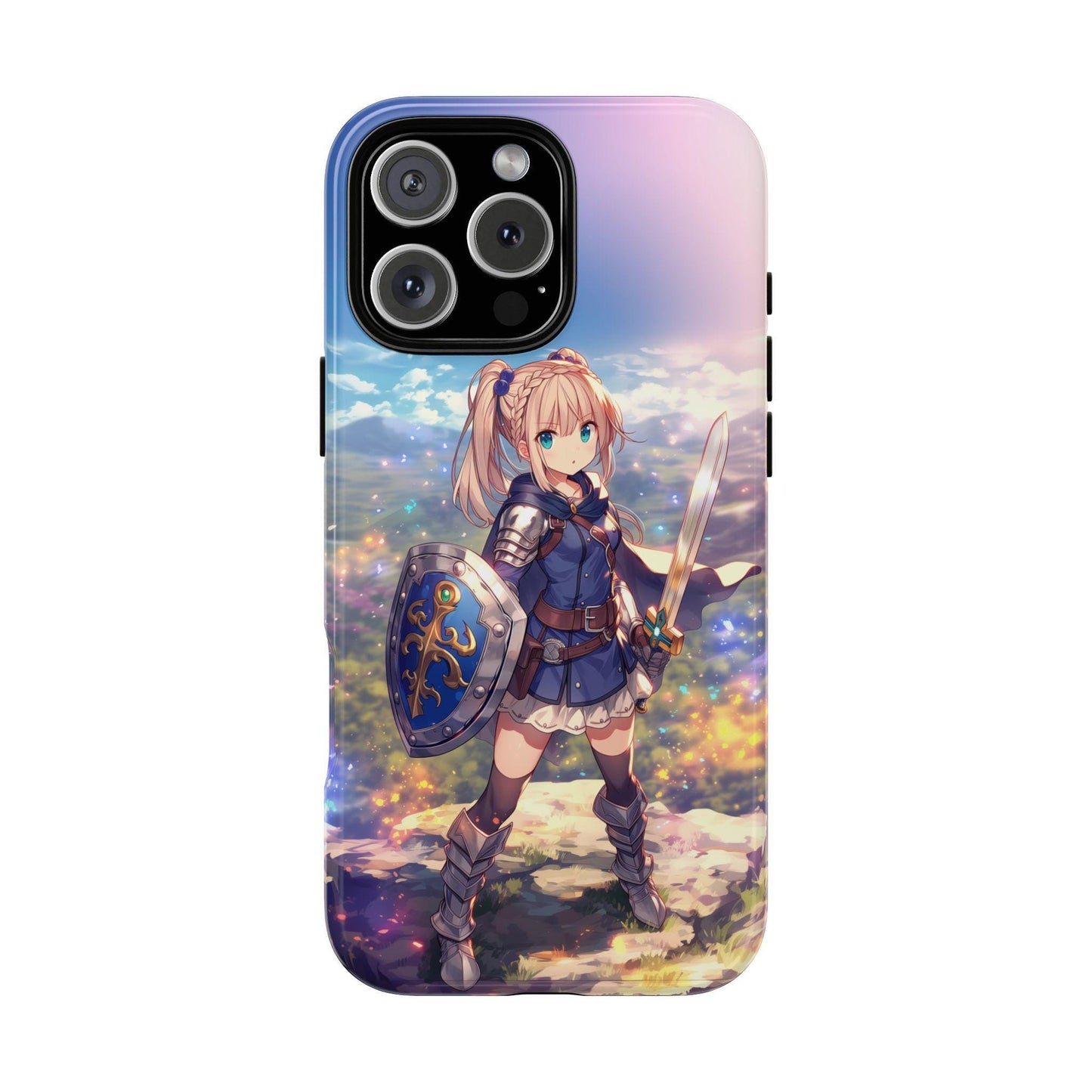 Anime Girl Warrior Sword Shield