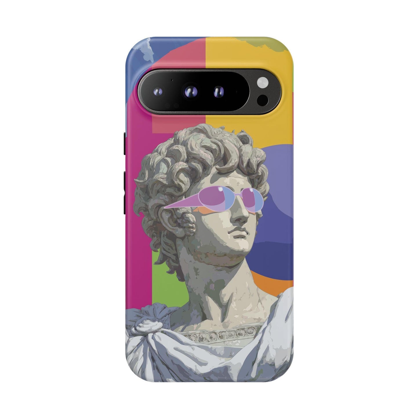 Surreal Marble Statue Neon Sunglasses