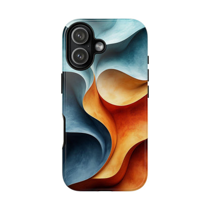 Sunset Teal Terra Wavy Pattern
