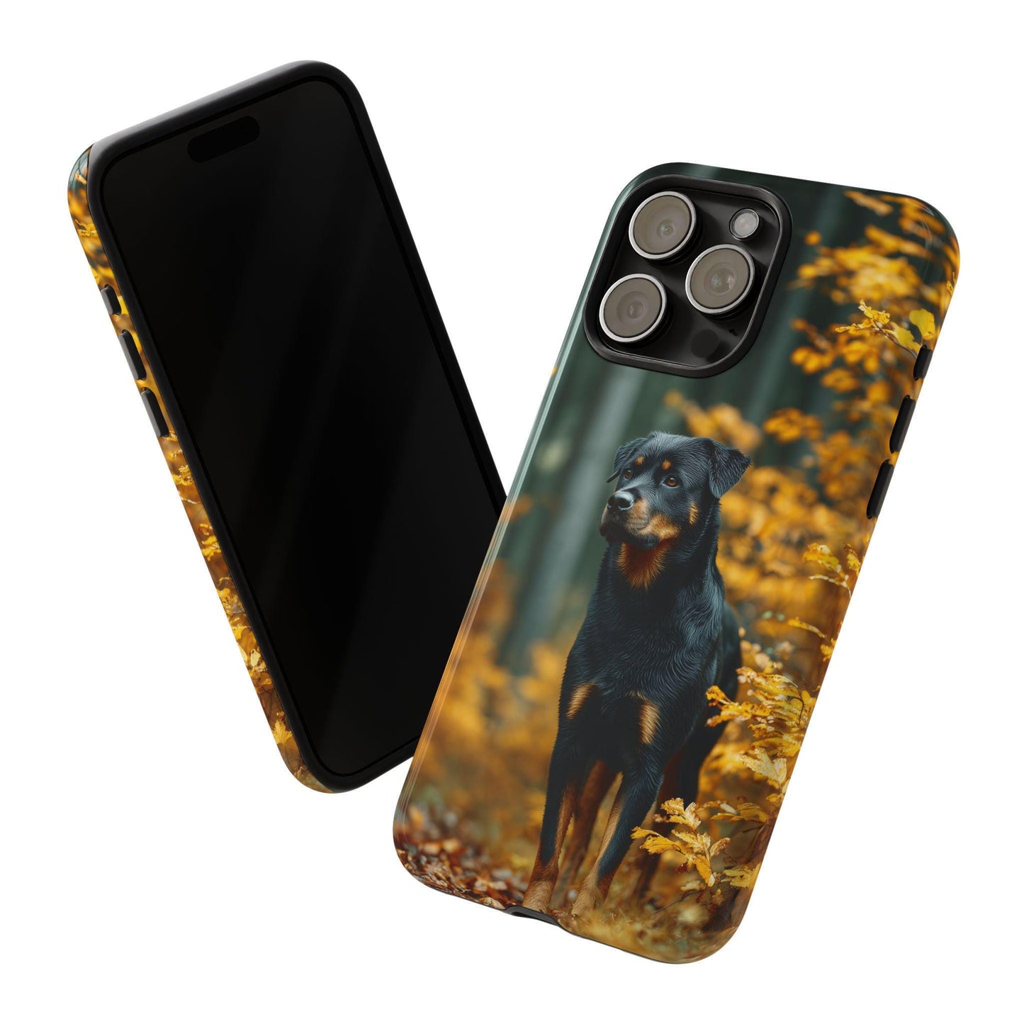 Autumn Forest Rottweiler Dog