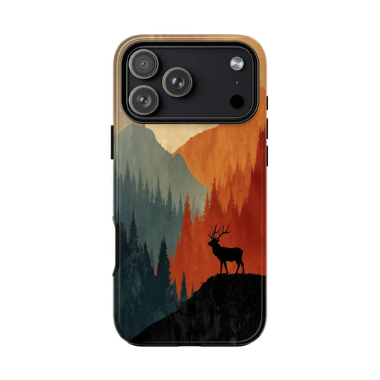 Deer Stag Abstract Forest