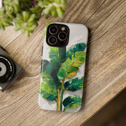 Tropical Banana Leaves Impasto Jungle