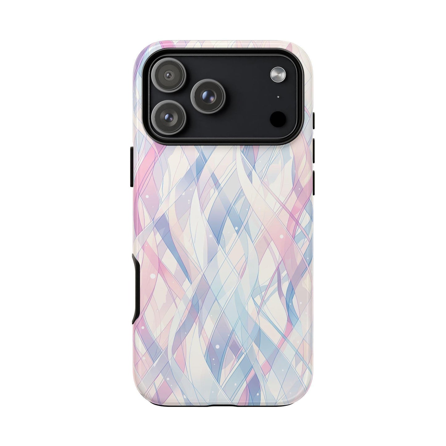 Pastel Waves Purple Pink Abstract