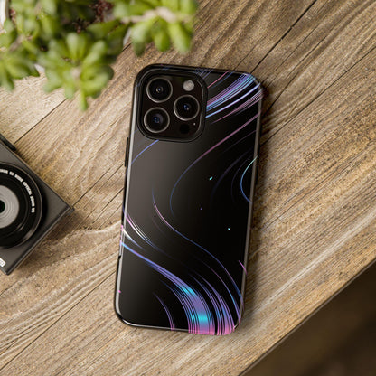 Sleek Iridescent Wave Black