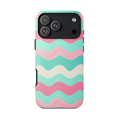 Zig Zag Pink Mint Lines