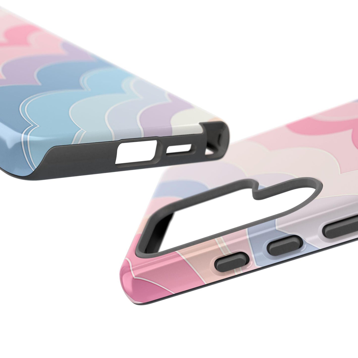Pink Blue Organic Pastel Curves