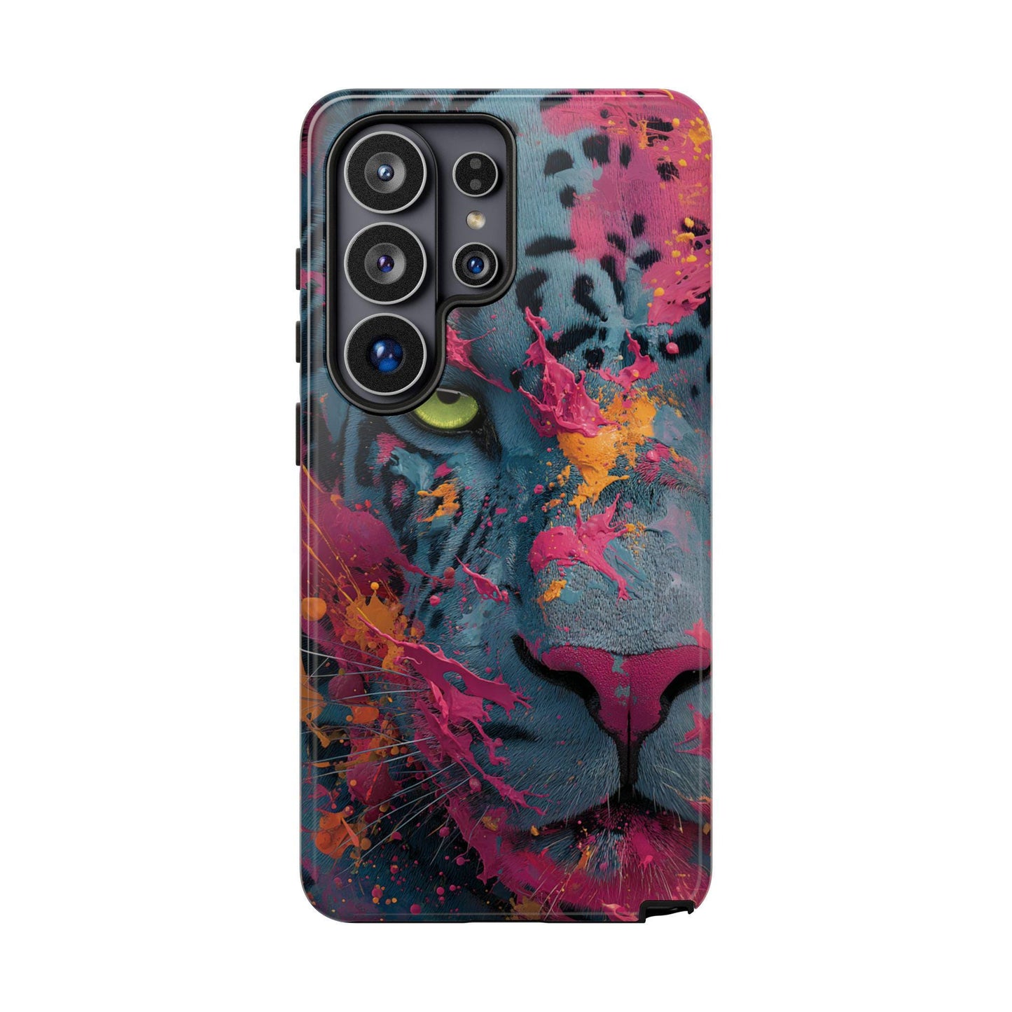 Jaguar Electric Pink Teal Splash