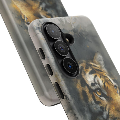 Tiger Watercolor Gray