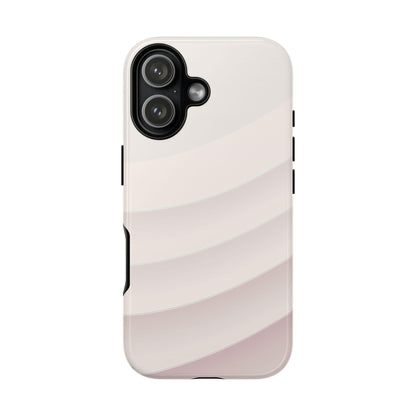 Pastel White Minimalist Curves