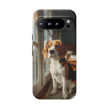 Beagle Sitting By Window