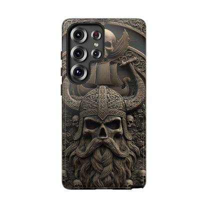 Viking Skull Horn Helmet Emblem