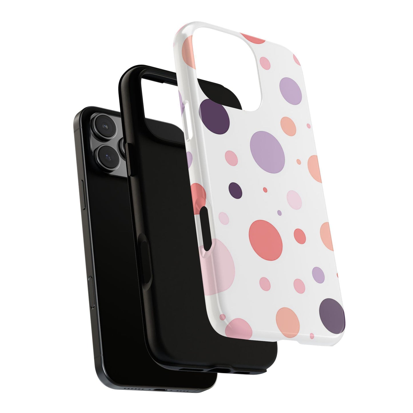 Pastel Polka Dots Pink Lavender