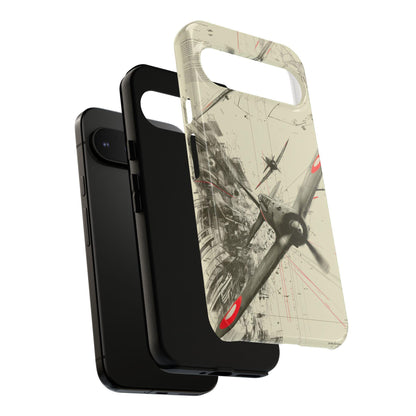 World War 2 Dogfight Plane Abstract