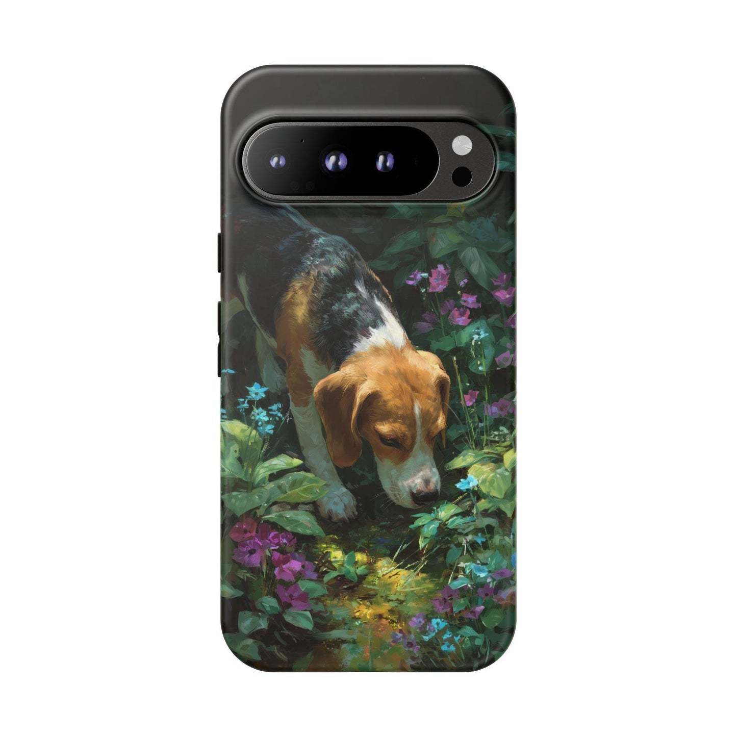 Beagle Dog Flower Garden