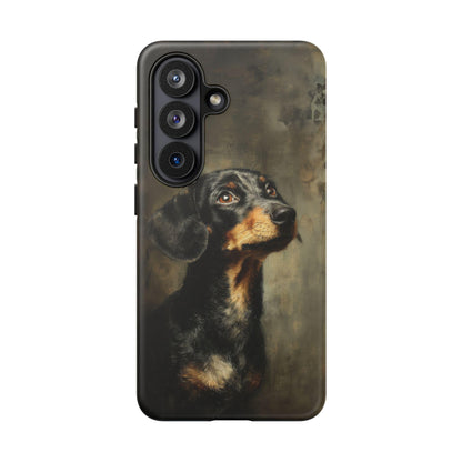 Dachshund Dog Oil Painting