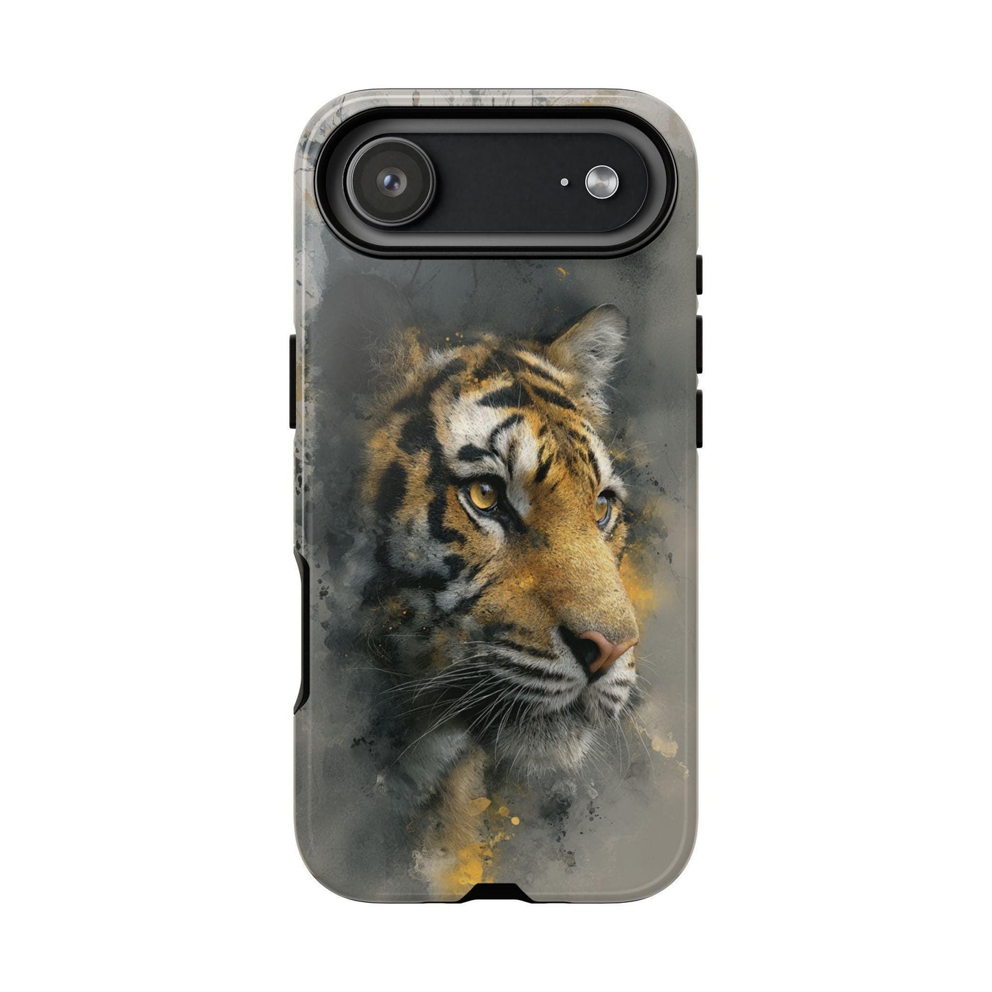 Tiger Watercolor Gray