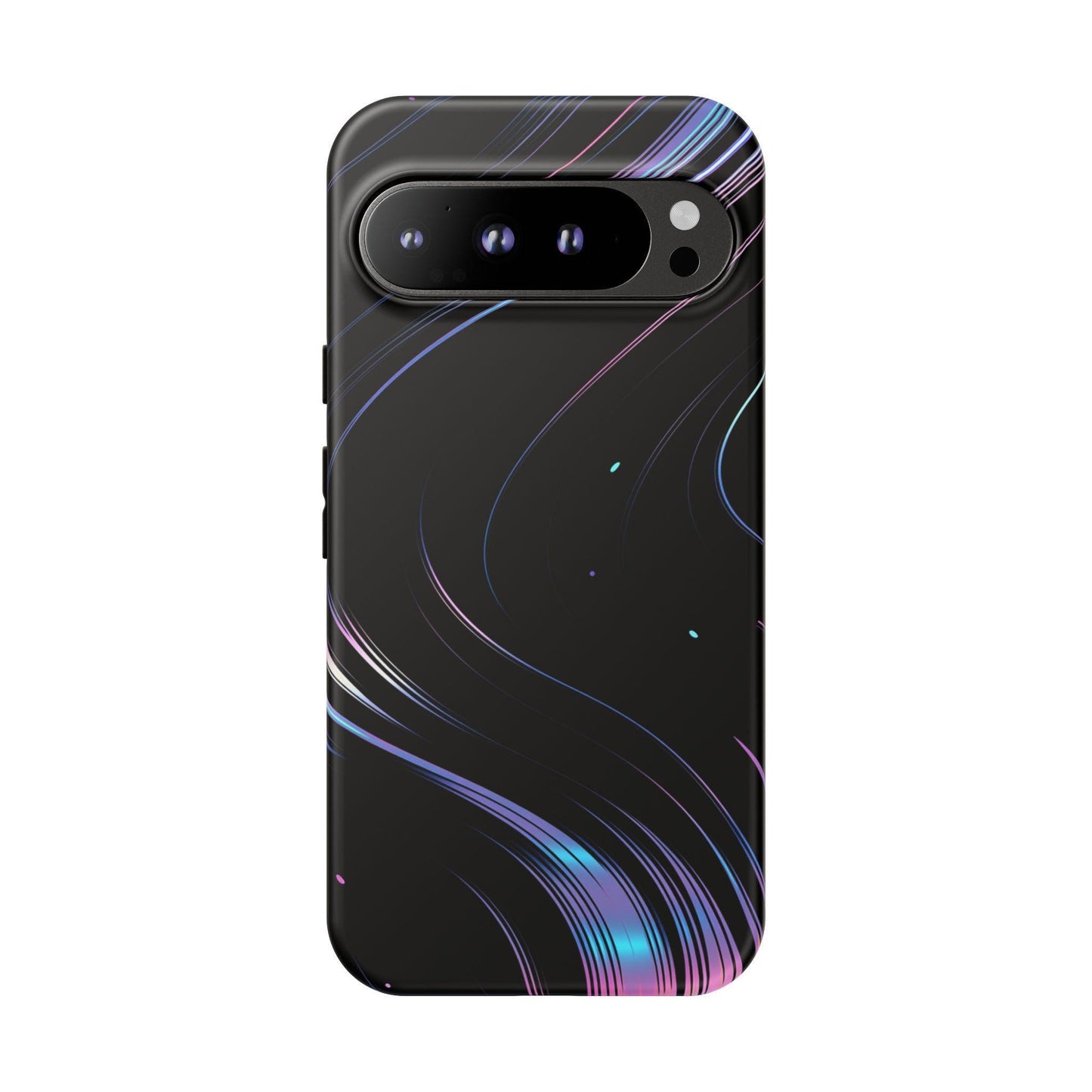Sleek Iridescent Wave Black