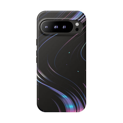 Sleek Iridescent Wave Black