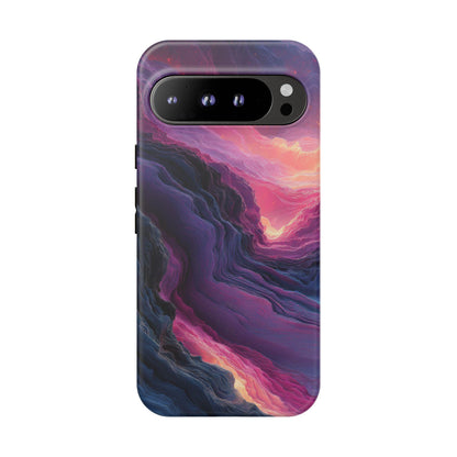 Distorted Bubblegum Wavy Line Abstract