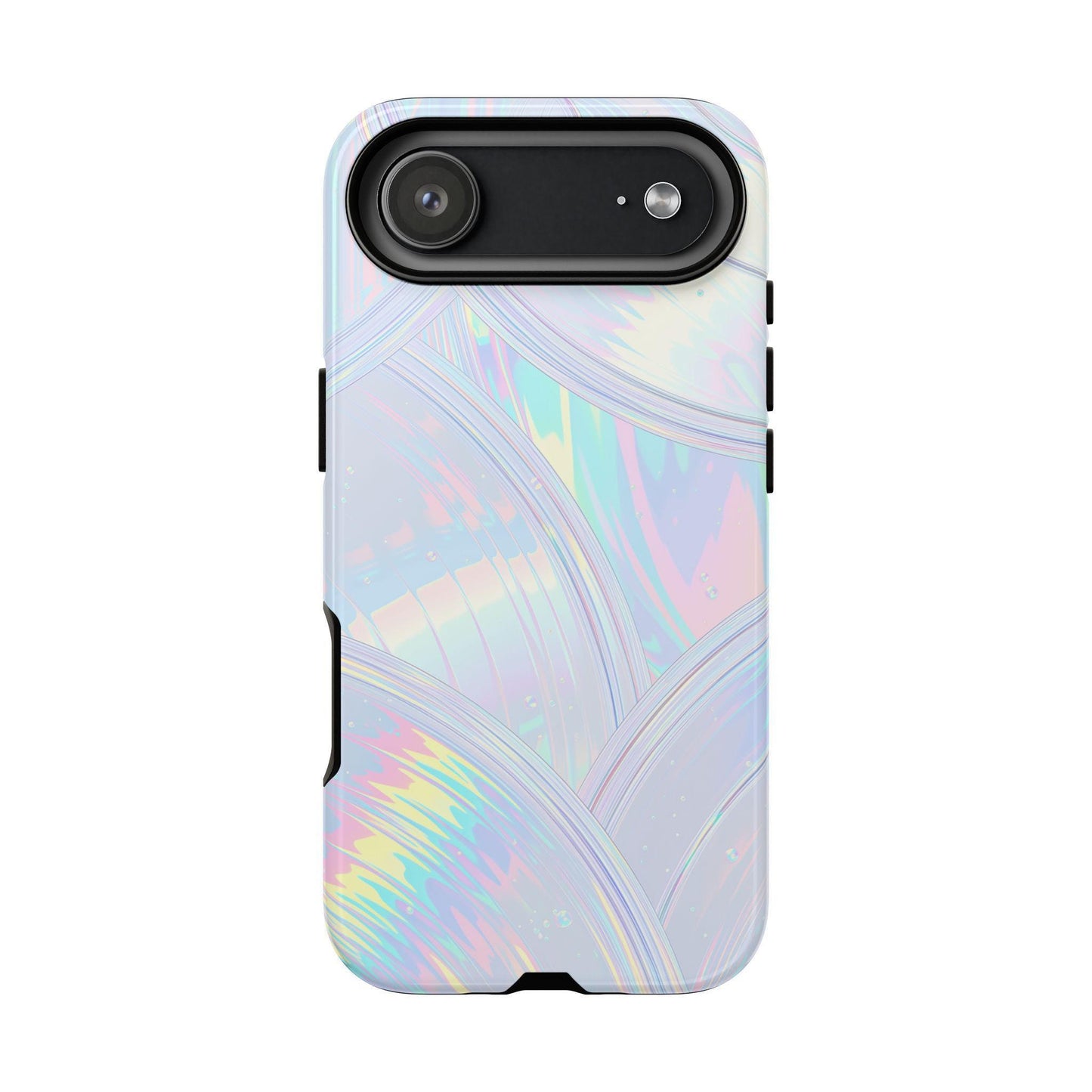 Pastel Curves Iridescent Discs