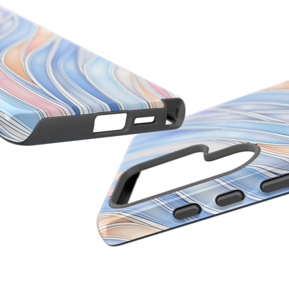 Gradient Wavy Ribbons Abstract Curves