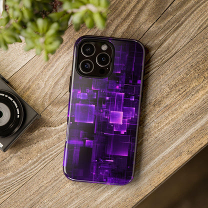 Violet Void Digital Pulse Pattern