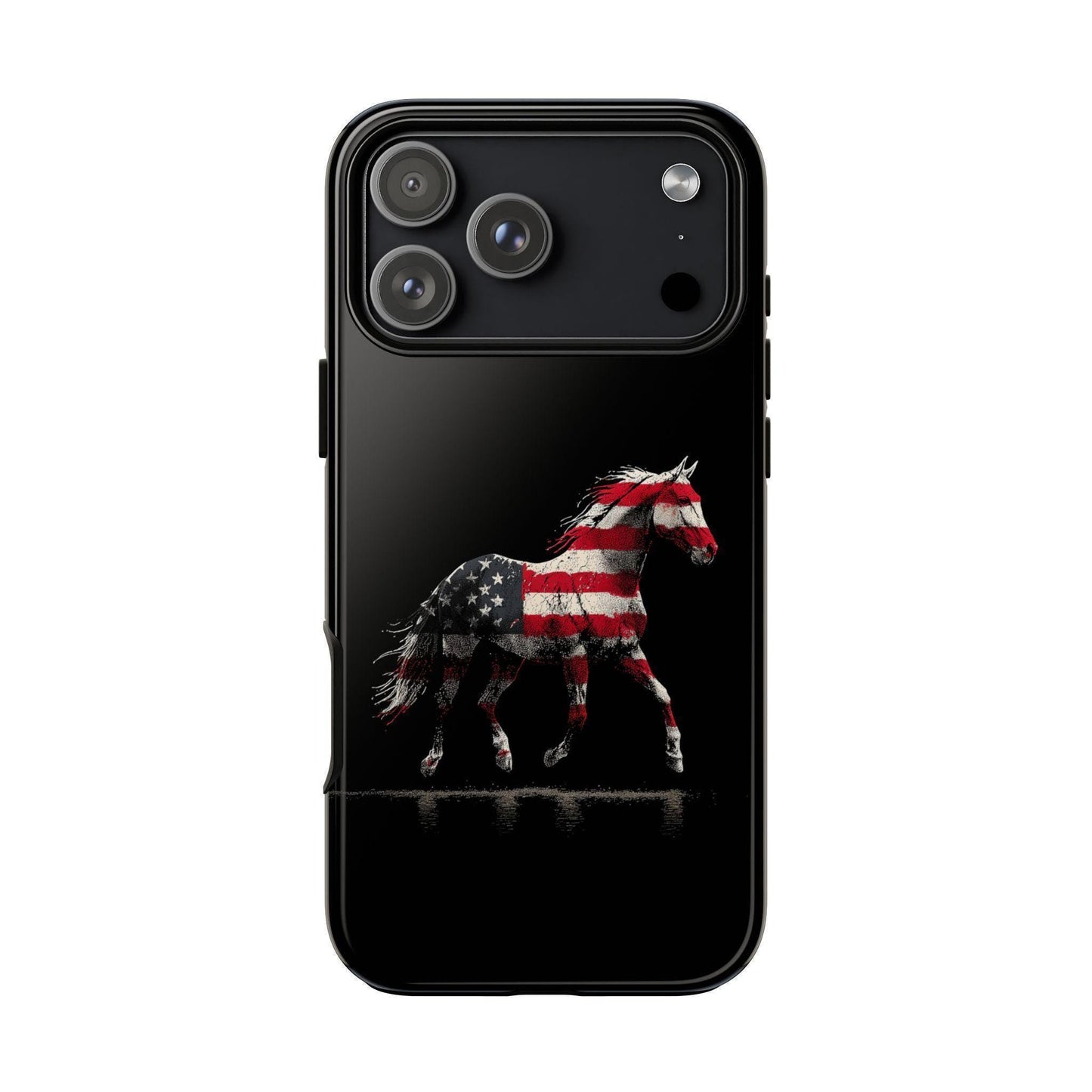 Horse American Flag Vector