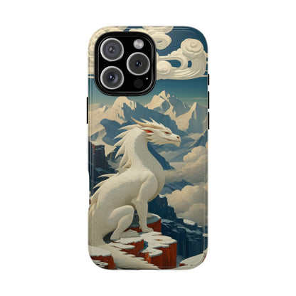 Ice White Dragon Blizzard Mountains
