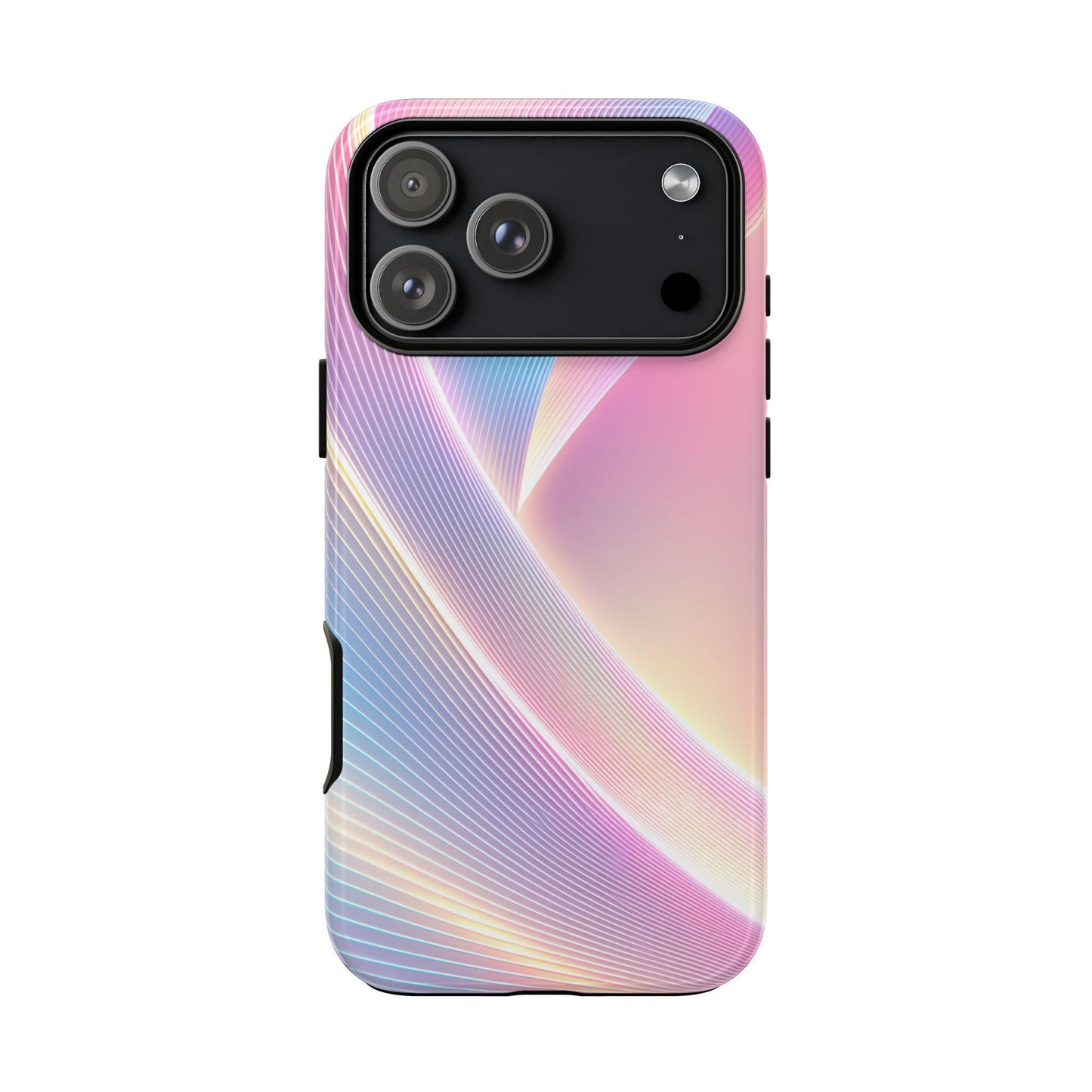 Aurora Pink Iridescent Wavy