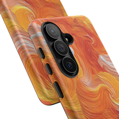 Solar Citrus Swirl Flames